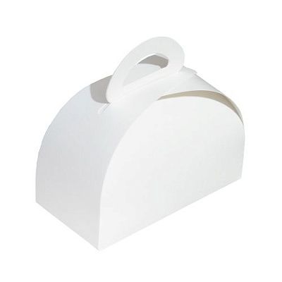 Коробка картонная для торта 160х80х100мм LADY цвет Белый OSQ (х25/600)